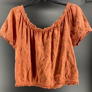 American Eagle cropped blouse